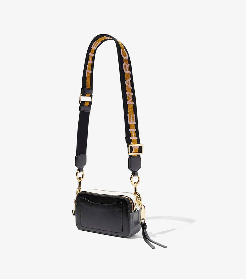Snapshot leather crossbody bag Marc Jacobs Black in Leather - 37429052